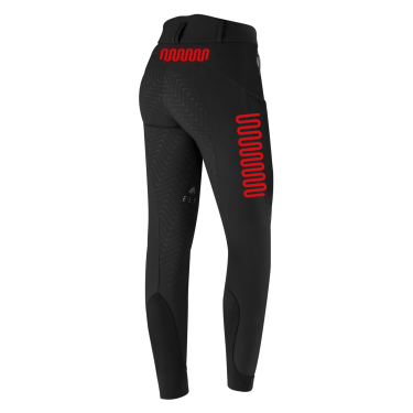 Pantaloni da equitazione riscaldati ELT Comfort Heart donna Nero