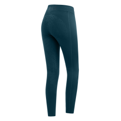 Leggings da equitazione termici ELT Rica in pile bouclé per bambini Blu petrolio
