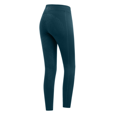 Leggings da equitazione termici ELT Rica in pile bouclé per bambini Blu petrolio