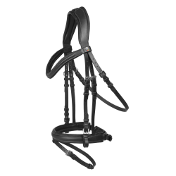 Bridon Waldhausen X-Line Stoccolma capezzina combinata pull back Nero