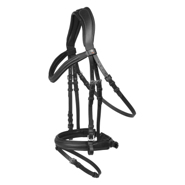 Bridon Waldhausen X-Line Stoccolma capezzina combinata pull back Nero
