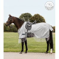 Coprireni antimosche Waldhausen Protect con frange Grigio argento / grigio