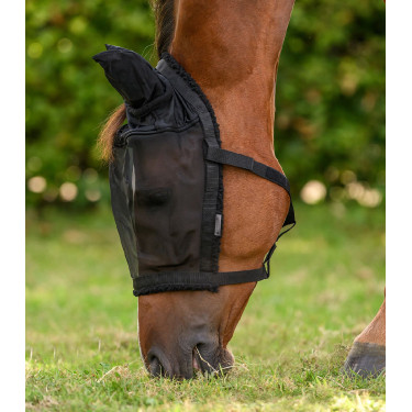 Capezza da pascolo con maschera antimosche equitazione