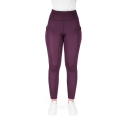 Leggings Equithème Neva donna Je t'aime Prugna Viola