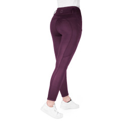 Leggings Equithème Neva donna Je t'aime Prugna Viola