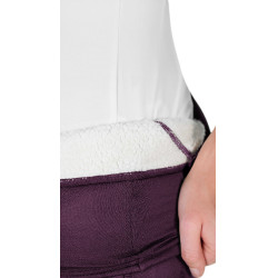 Leggings Equithème Neva donna Je t'aime Prugna Viola