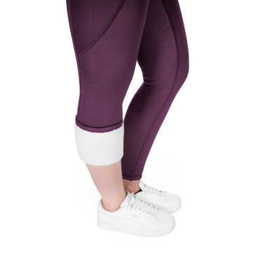Leggings Equithème Neva donna Je t'aime Prugna Viola