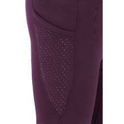Leggings Equithème Neva donna Je t'aime Prugna Viola