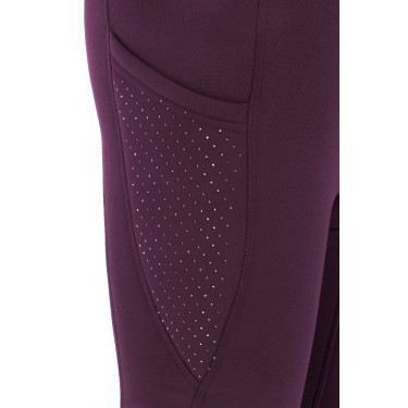 Leggings Equithème Neva donna Je t'aime Prugna Viola