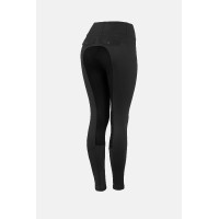 Pantaloni da equitazione funzionali da donna Anya con fondo in simil scamosciato Horze Nero