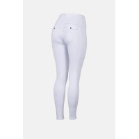 Pantaloni da equitazione funzionali da donna Anya con grip integrale Horze Bianco