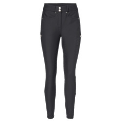 Pantaloni da equitazione softshell Kristin Mountain Horse donna Nero