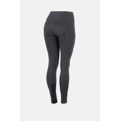 Leggings da equitazione da donna a vita alta con grip integrale Horze Tara 2.0 Grigio scuro