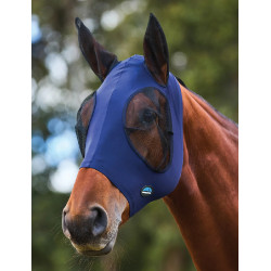 Maschera antimosche elastica con orecchie ComFiTec Weatherbeeta Blu navy / nero