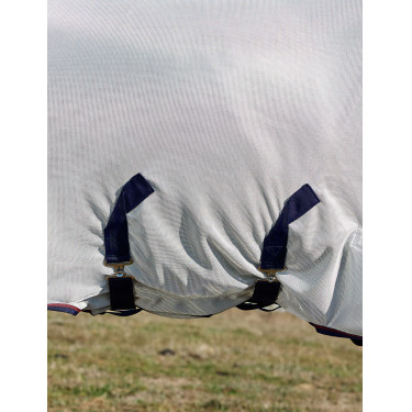 Coperta antimosche ComFiTec Airflow Combo Weatherbeeta Grigio / blu navy / bordeaux