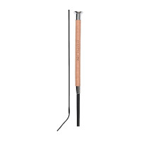 Frustino da dressage in pelle con cuciture decorative Dublin Marrone