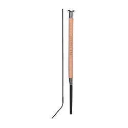 Frustino da dressage in pelle con cuciture decorative Dublin Marrone