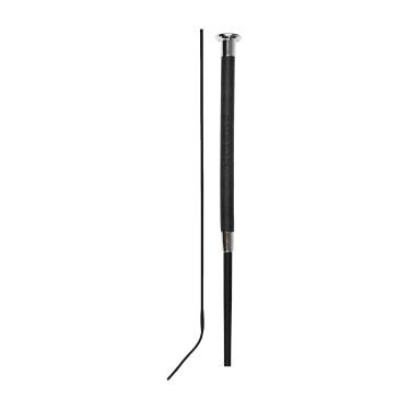 Frustino da dressage in pelle con cuciture decorative Dublin Nero Frustino da dressage in pelle con cuciture decorative Dublin Nero