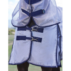 ComFiTec Hexi Shield coperta antimosche Combo Weatherbeeta Argento / blu navy / bianco
