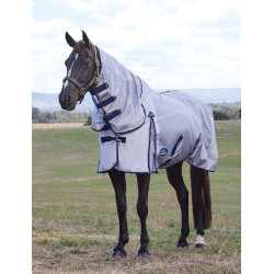 ComFiTec Hexi Shield coperta antimosche Combo Weatherbeeta Argento / blu navy / bianco