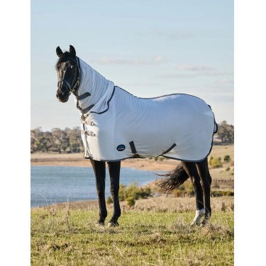 Coperta antimosche ComFiTec Tyro Combo Weatherbeeta Bianco / carbone di legna