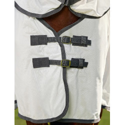 Coperta antimosche ComFiTec Tyro Combo Weatherbeeta Bianco / carbone di legna