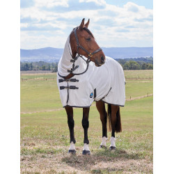 Coperta antimosche ComFiTec Tyro Combo Weatherbeeta Bianco / carbone di legna