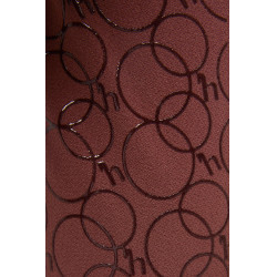 Pantaloni da equitazione con fondo intero in silicone Horze Leighton Junior con tasca per telefono Bordeaux