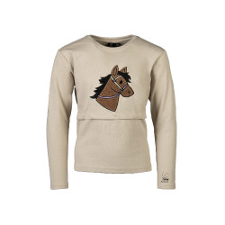 Polo a maniche lunghe Mia HKM Beige Polo a maniche lunghe Mia HKM Beige