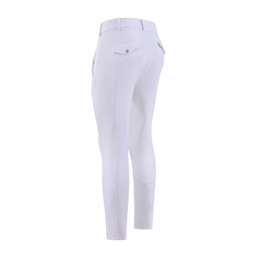 Pantaloni da equitazione Euro-Star Gabriel FullGrip uomo Bianco