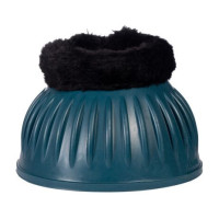 Campanelle in gomma Atlanta con pelliccia HKM Petrolio Blu