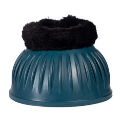 Campanelle in gomma Atlanta con pelliccia HKM Petrolio Blu