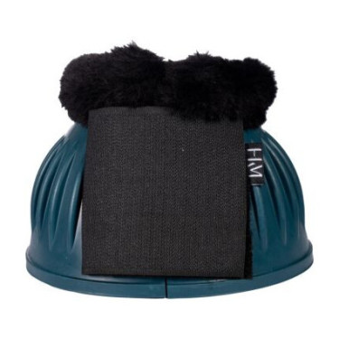 Campanelle in gomma Atlanta con pelliccia HKM Petrolio Blu