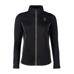 Felpa con zip Lauria Garrelli Limone donna Nero