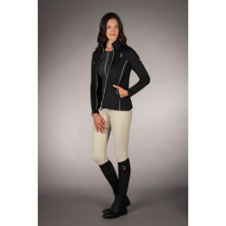 Felpa con zip Lauria Garrelli Limone donna Nero