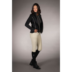 Felpa con zip Lauria Garrelli Limone donna Nero