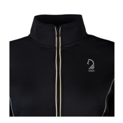 Felpa con zip Lauria Garrelli Limone donna Nero