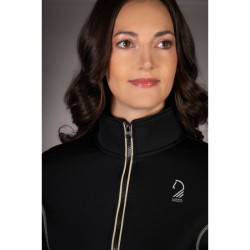 Felpa con zip Lauria Garrelli Limone donna Nero