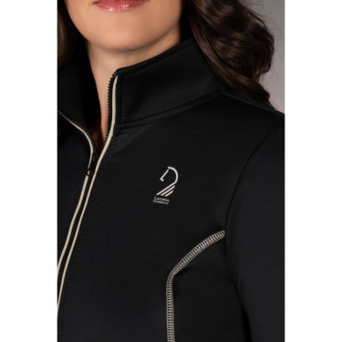 Felpa con zip Lauria Garrelli Limone donna Nero Felpa con zip Lauria Garrelli Limone donna Nero