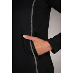 Felpa con zip Lauria Garrelli Limone donna Nero