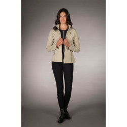 Felpa con zip Lauria Garrelli Limone donna Grigio / beige