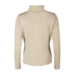 Felpa con zip Lauria Garrelli Limone donna Grigio / beige