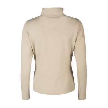 Felpa con zip Lauria Garrelli Limone donna Grigio / beige