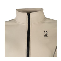 Felpa con zip Lauria Garrelli Limone donna Grigio / beige