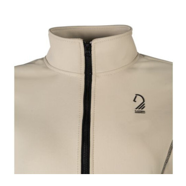 Felpa con zip Lauria Garrelli Limone donna Grigio / beige