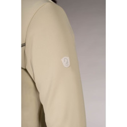 Felpa con zip Lauria Garrelli Limone donna Grigio / beige