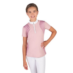 Polo da concorso HKM Glam bambino Rosa antico