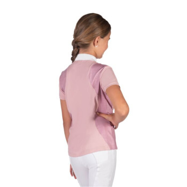 Polo da concorso HKM Glam bambino Rosa antico