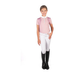 Polo da concorso HKM Glam bambino Rosa antico