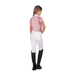 Polo da concorso HKM Glam bambino Rosa antico